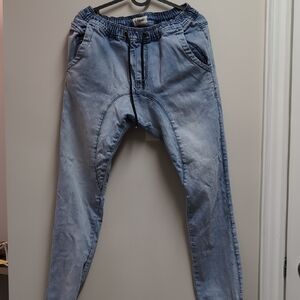 Kuwalla Light Wash Jeans Elastic Waistband